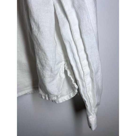 Zara Girls White Long Sleeve Button Down Shirt Eyelashes Size 13/14 - Picture 7 of 10